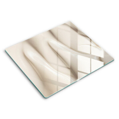 Steklena podloga za rezanje Kremni sladoled