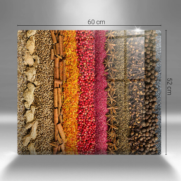 Steklena podloga za rezanje Pisane začimbe