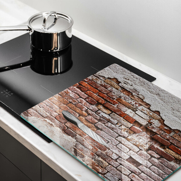 Steklena podloga za rezanje Stara opečna in betonska stena