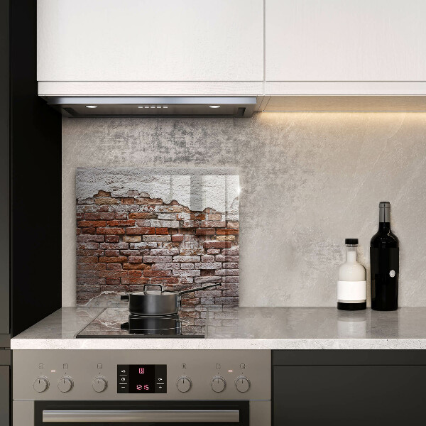 Steklena podloga za rezanje Stara opečna in betonska stena