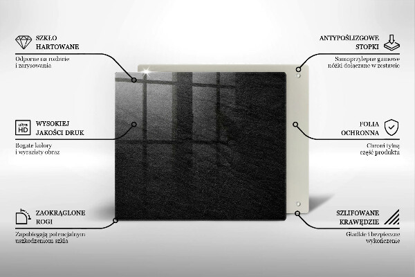Steklena podloga za rezanje tekstura kamna