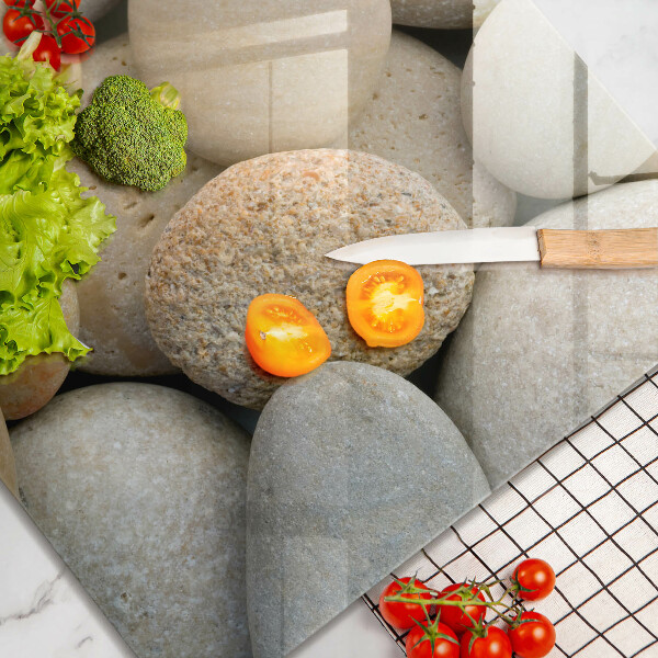 Steklena podloga za rezanje Vzorec ovalnih kamnov