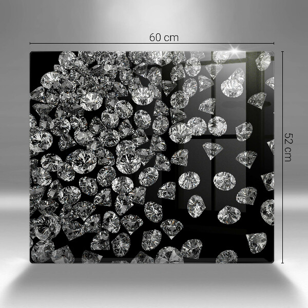 Steklena podloga za rezanje Diamanti diamanti