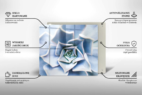 Steklena podloga za rezanje Cvetlična rastlina