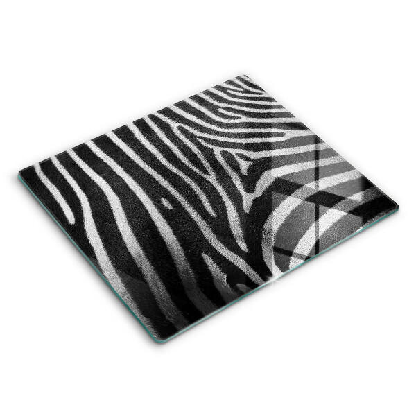 Steklena podloga za rezanje Zebraste črte