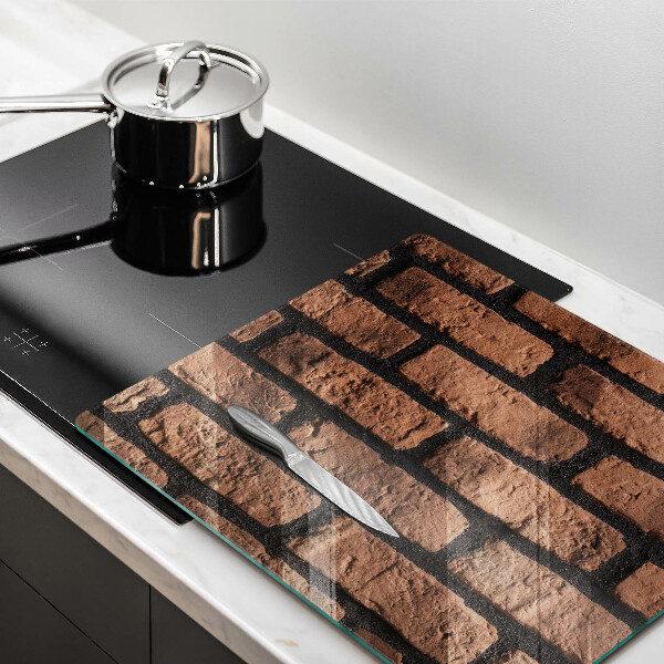 Steklena podloga za rezanje Opečni zid