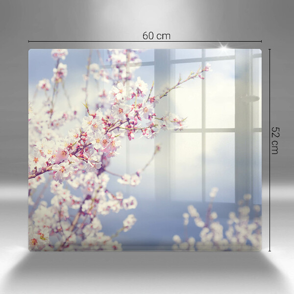 Steklena podloga za rezanje Cvetoče drevo