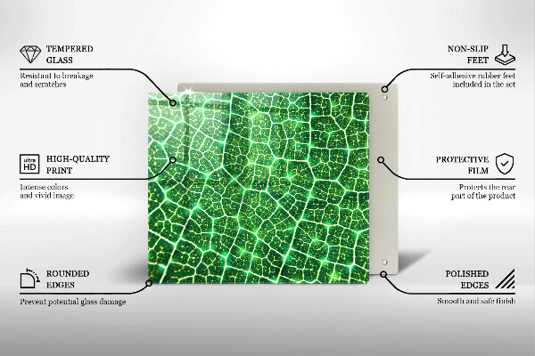 Steklena podloga za rezanje Struktura listov