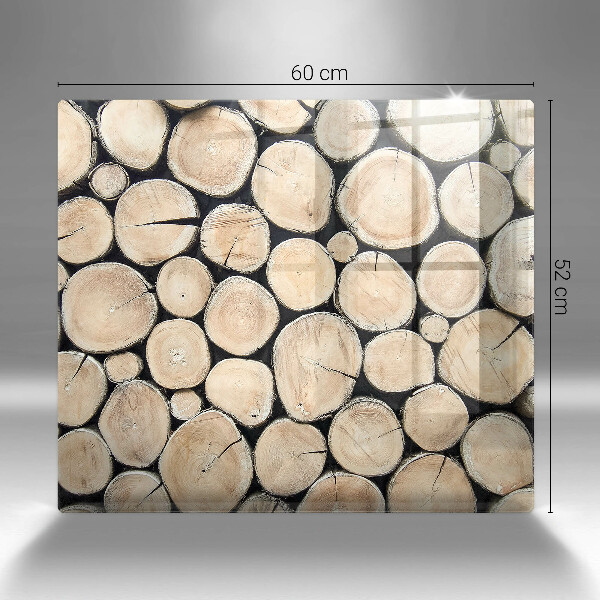 Steklena podloga za rezanje Lesena debla