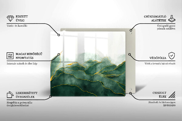 Steklena podloga za rezanje Abstraktna narava