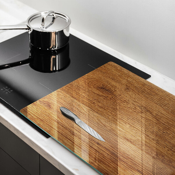 Steklena podloga za rezanje Tekstura lesene plošče