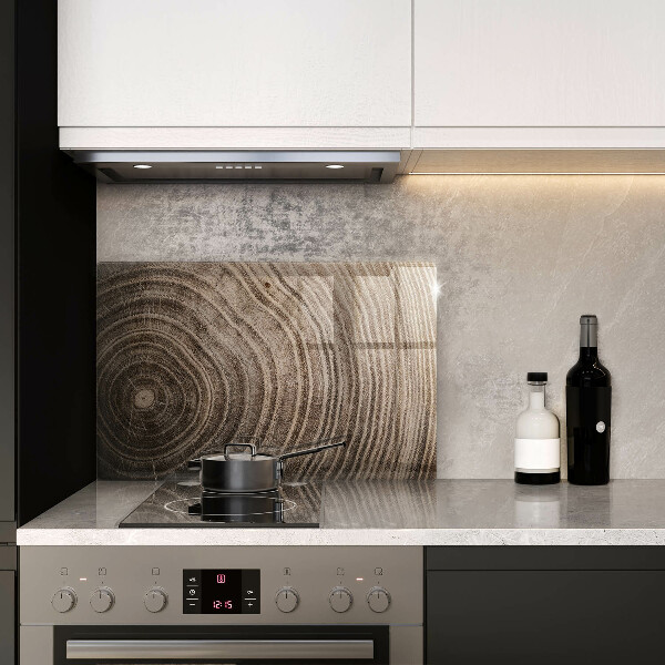 Steklena podloga za rezanje Leseni obroči