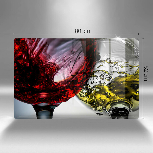 Steklena podloga za rezanje Kozarci vina