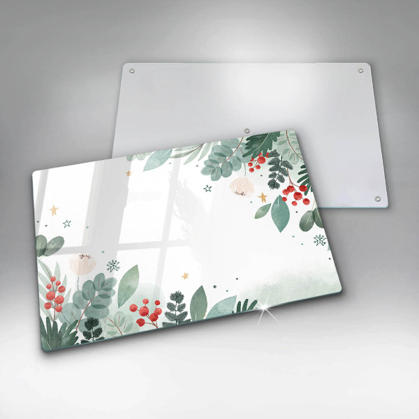 Steklena podloga za rezanje Akvarelni listi