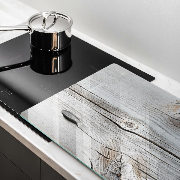 Steklena podloga za rezanje Svetla lesena struktura