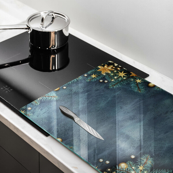 Steklena podloga za rezanje božični okraski