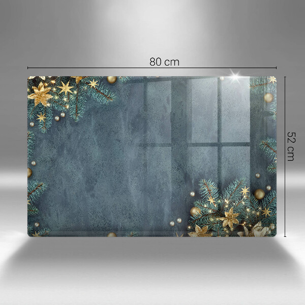 Steklena podloga za rezanje božični okraski