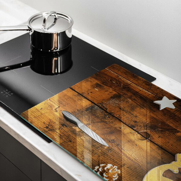 Steklena podloga za rezanje božični okraski