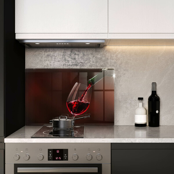 Steklena podloga za rezanje Kozarec vina