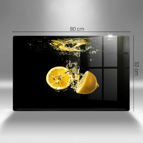 Steklena podloga za rezanje Sočno sadje limone