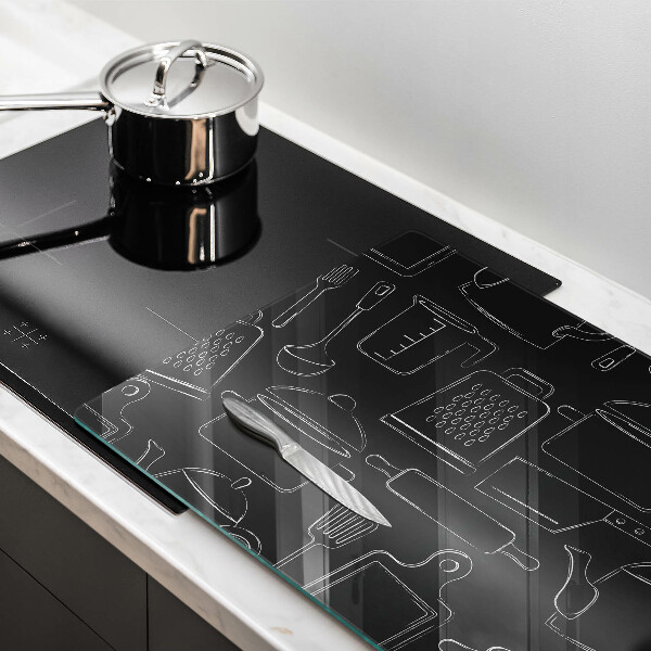 Steklena podloga za rezanje Risani kuhinjski dodatki