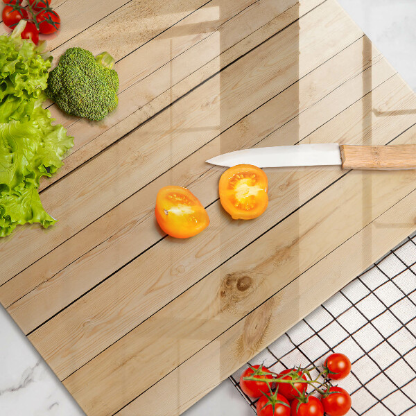 Steklena podloga za rezanje Občutljive lesene deske