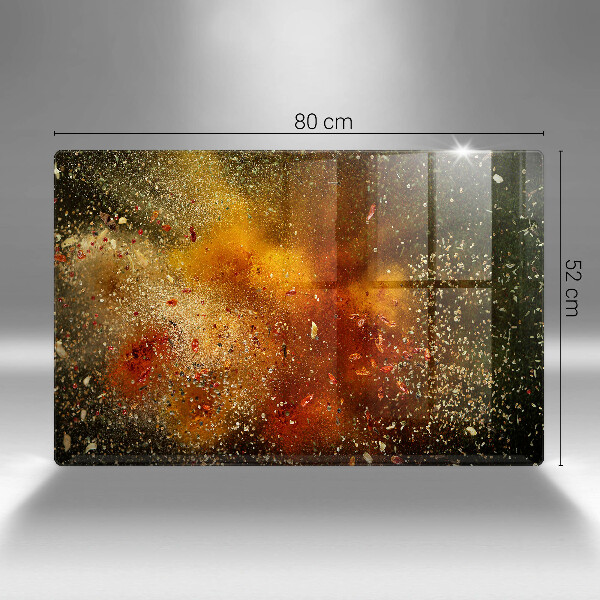 Steklena podloga za rezanje Pisane začimbe