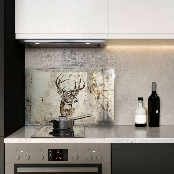 Steklena podloga za rezanje Ilustracija živali jelena