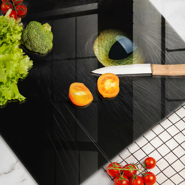 Steklena podloga za rezanje Živalske mačje oči