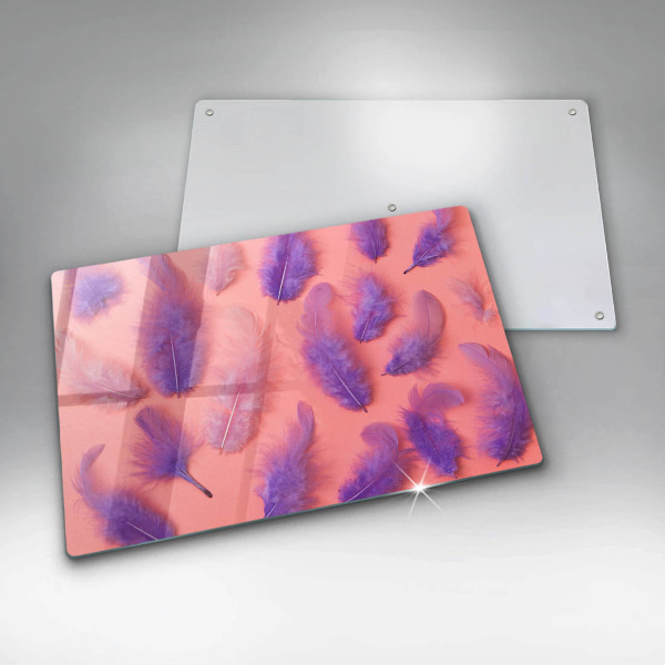 Steklena podloga za rezanje Puhasto perje