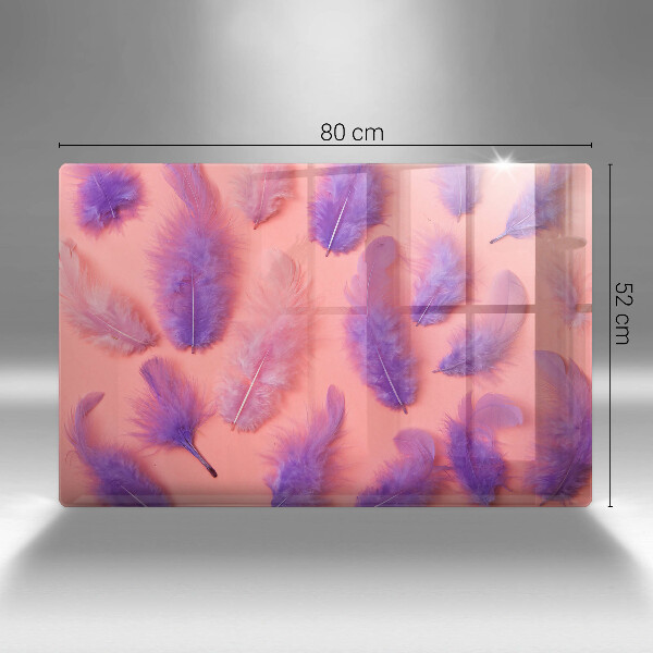 Steklena podloga za rezanje Puhasto perje