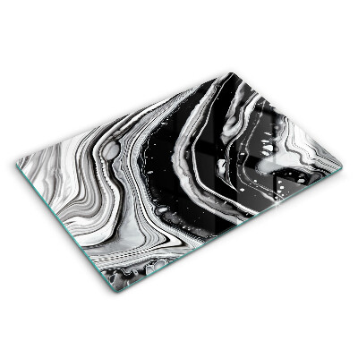 Steklena podloga za rezanje Abstrakcija črnila