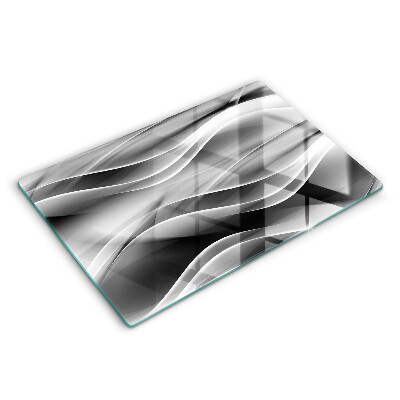 Steklena podloga za rezanje Abstrakcija nežne linije