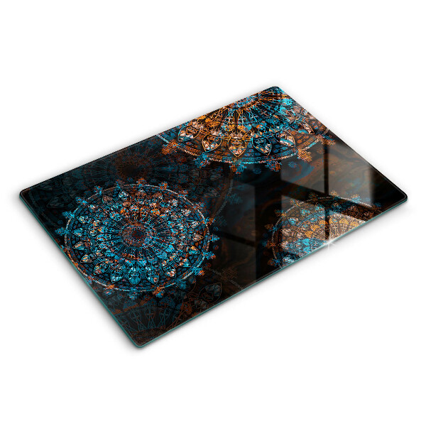 Steklena podloga za rezanje Boho vintage kolesa