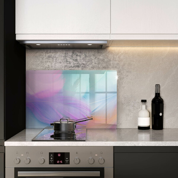 Steklena podloga za rezanje Pastelno perje