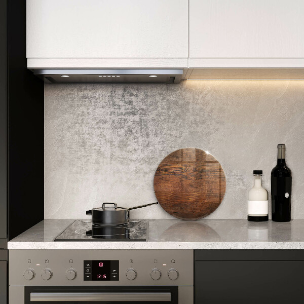 Steklena podloga za rezanje Temna lesena plošča