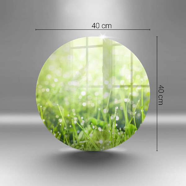 Steklena podloga za rezanje Narava - trava in rosa