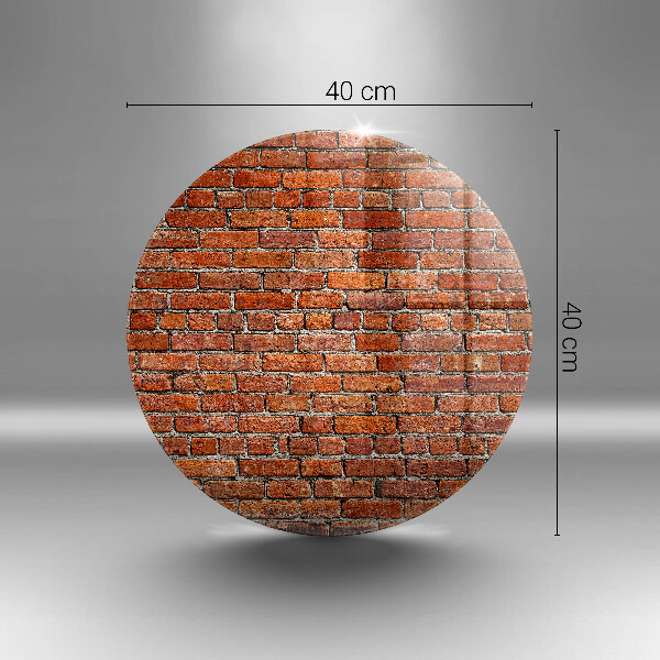 Steklena podloga za rezanje Stena iz opečne stene