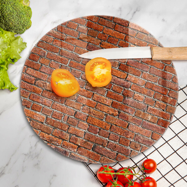 Steklena podloga za rezanje Stena iz opečne stene