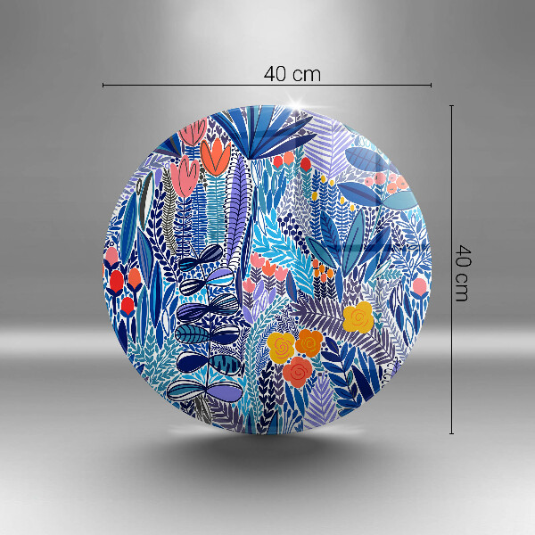 Steklena podloga za rezanje Pobarvan travnik