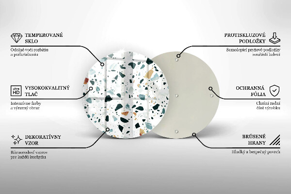 Steklena podloga za rezanje Lahka kamenina