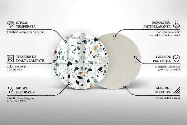 Steklena podloga za rezanje Lahka kamenina
