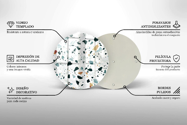 Steklena podloga za rezanje Lahka kamenina