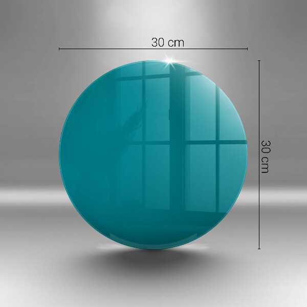 Steklena podloga za rezanje turkizna