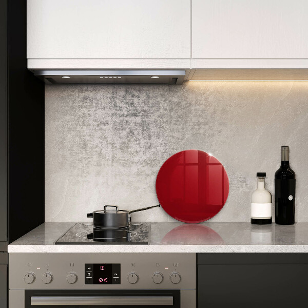 Steklena podloga za rezanje Rdeča barva