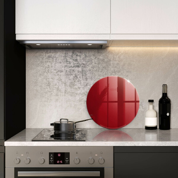 Steklena podloga za rezanje Rdeča barva