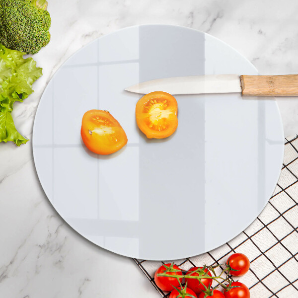 Steklena podloga za rezanje Bela barva