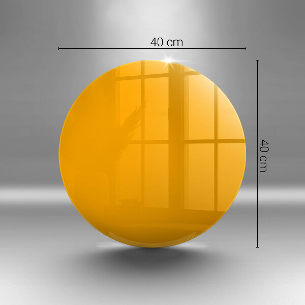 Steklena podloga za rezanje Temno rumene barve