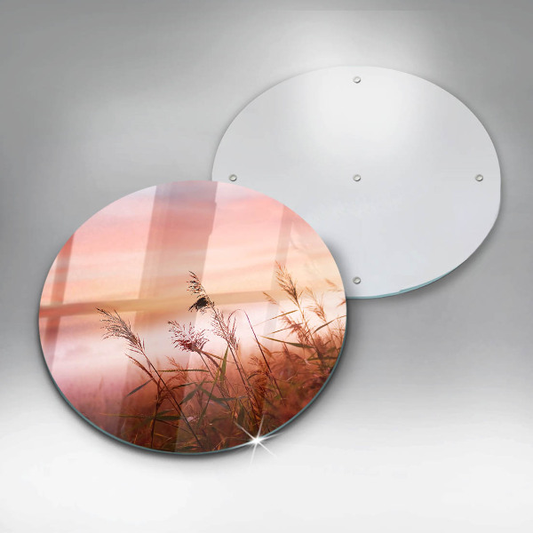 Steklena podloga za rezanje Pokrajina travnatih polj