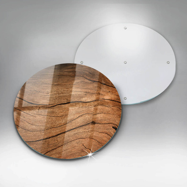 Steklena podloga za rezanje Tekstura lesene plošče